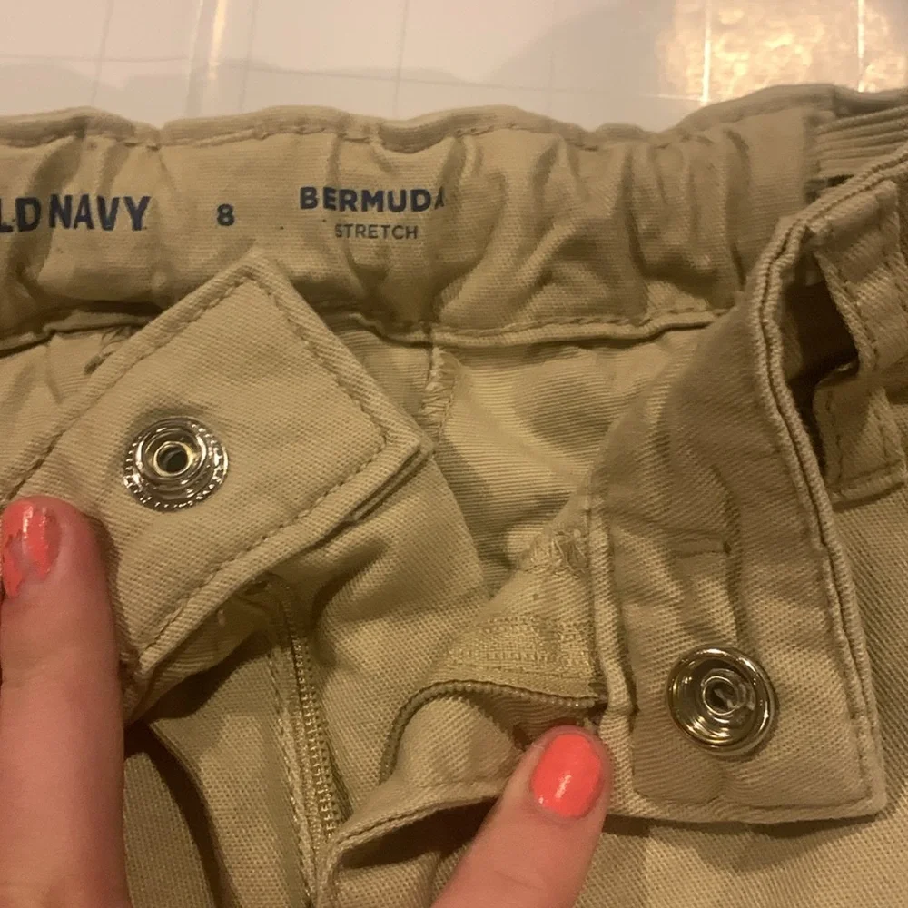 Girl’s Khaki Bermuda Shorts